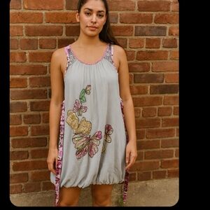 Crazy fox vintage Y2K sequin sleeveless balloon dress. Womens medium. EUC